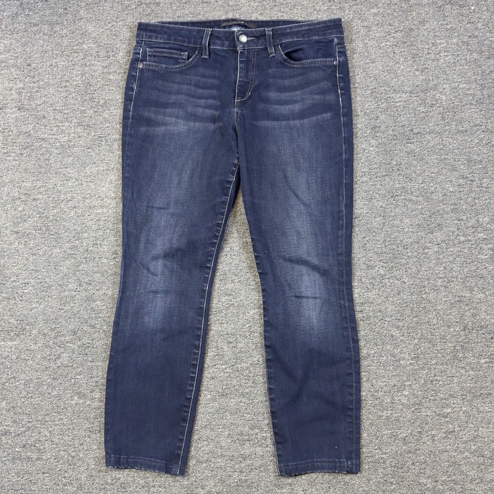 Joes Jeans Chelsea Straight Leg Pascale Dark Blue Mid Rise Womens Jeans Size 31